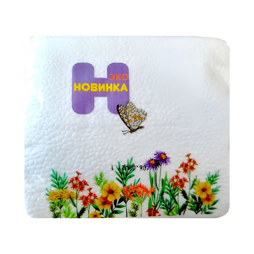 Салфетки "Новинка ЭКО" 230*230, 70л, 24пач/уп., 1 слой, белые арт. ФР-00013347