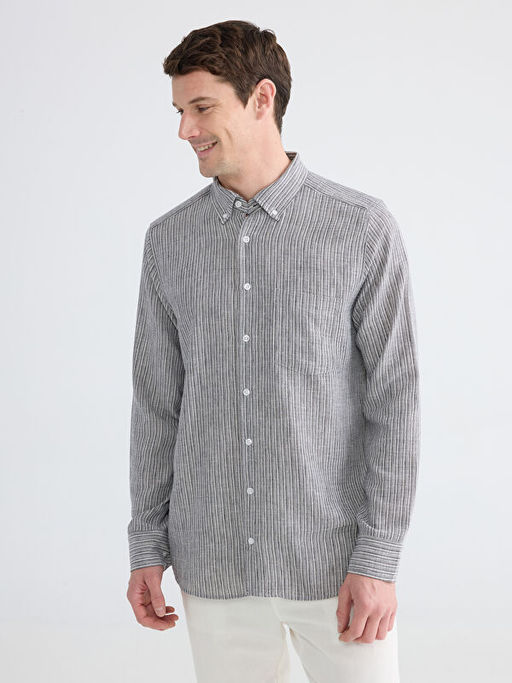 Рубашка мужская Regular Fit в полоску