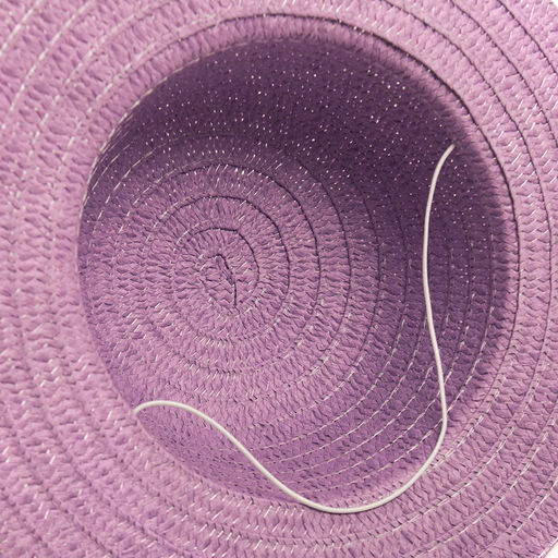 Шляпа с бомбошками для девочки MINAKU, фиолетовая, размер 50