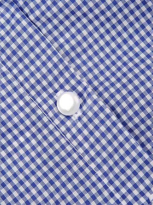 Блузка на пуговицах в клетку UD 3280 син.клетка - Mini maxi фото 4