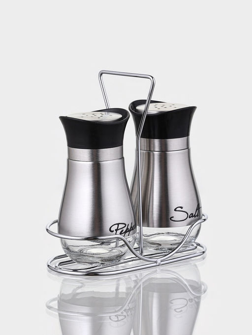 Набор для специй "Сияние.Silver", 2 шт, на подставке