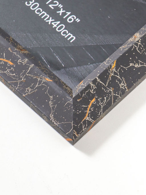 Фоторамка для фото 30×40 см «Гедеон», пластик, чёрный с под золотом, 47×37×2 см