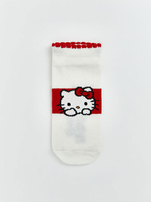 Hello Kitty Bask?l? K?z ?ocuk Patik ?orap 5li