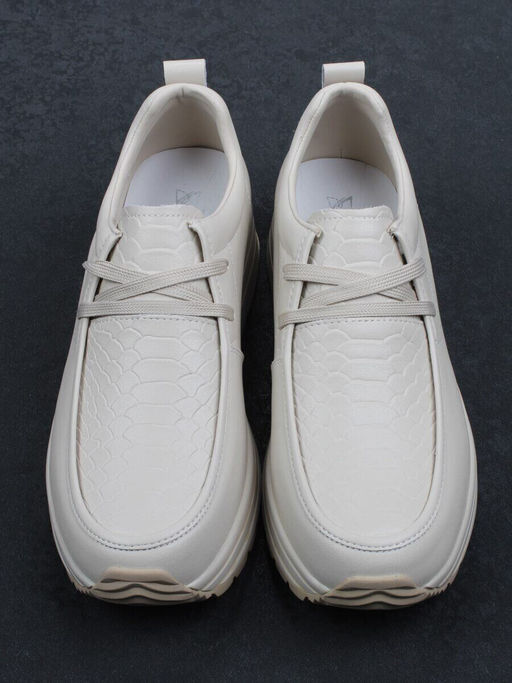 03-A1011-2 BEIGE Полуботинки спортивные женские (натуральная кожа)