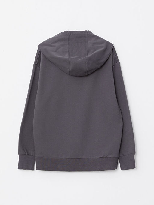 Kap??onlu Batman Bask?l? Uzun Kollu Erkek ?ocuk Sweatshirt - Waikiki фото 3