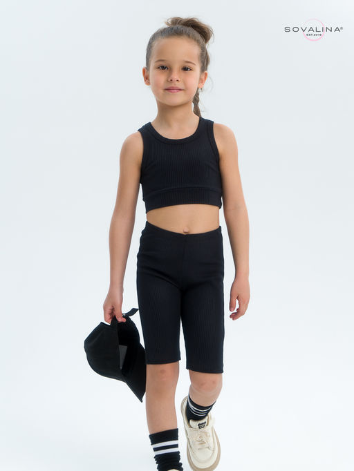 Костюм Тренд лапша черный - Sovalina фото 8