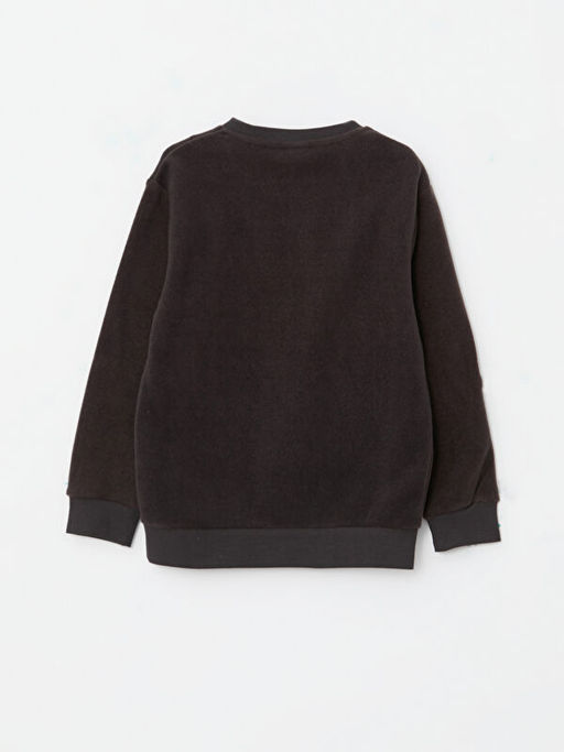 Bisiklet Yaka Basic Uzun Kollu Polar Erkek ?ocuk Sweatshirt - Waikiki фото 2