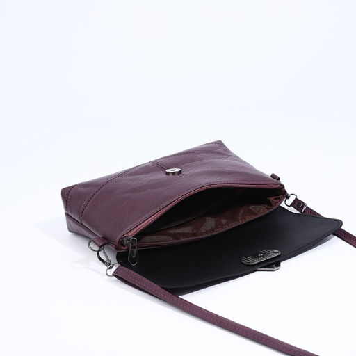 Сумка-клатч на магните, длинный ремень, цвет фиолетовый - Simaland фото 7