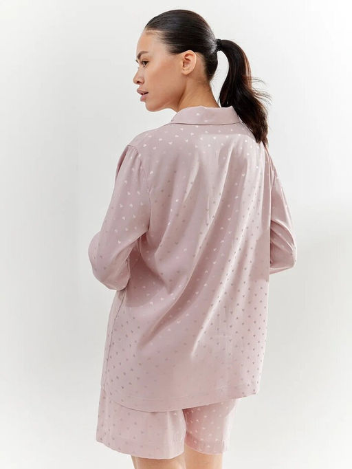 MY Рубашка пижамная жен.атлас Р225  фото 6