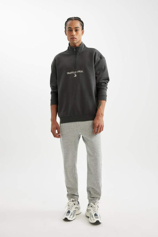 DeFactoFit Shaquille ONeal Толстовка свободного покроя с воротником-стойкой и застежкой-молнией  фото 5