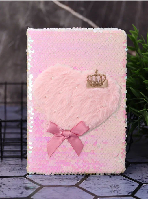 Блокнот плюшевый Rainbow scales, mix, 21,5х14,5 см, плотность 80 гр.