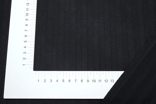 Сатин-страйп цв.Черный (1см*1см), ш.2.2м, хлопок-100%, 135гр/м.кв - Купава фото 3