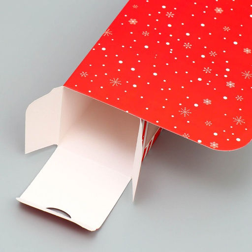 Цена за 5 шт. Коробка для макарун «С Новым годом!», 18×5.5×5.5 см