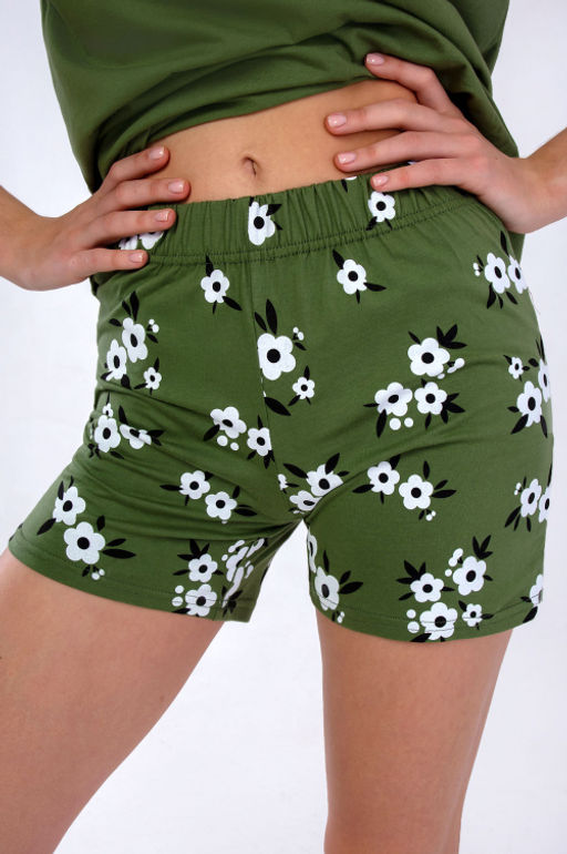 Арт. 9160 Пижама с шортами 42-50  (5 шт) Цвет:хаки