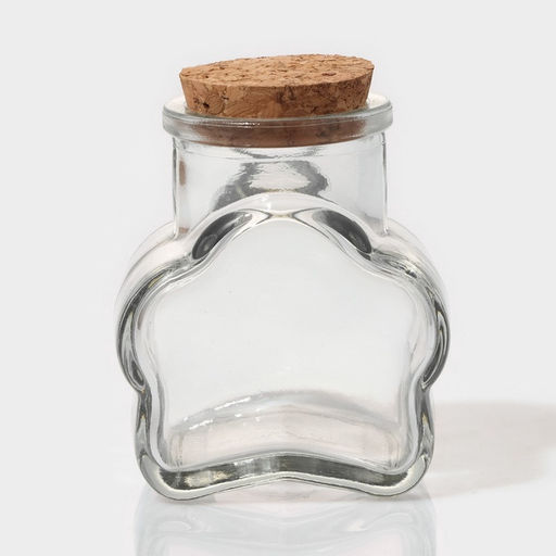 Набор баночек для специй Доляна «Парфе. Облачко», 100 мл, 6.5×5×7.5 см, с пробковой крышкой, 12 шт.