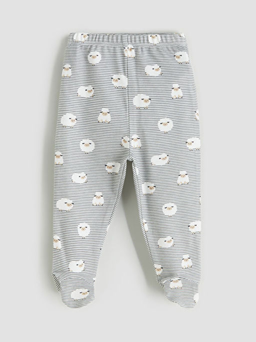 Bisiklet Yaka Bask?l? Erkek Bebek Hastane Seti