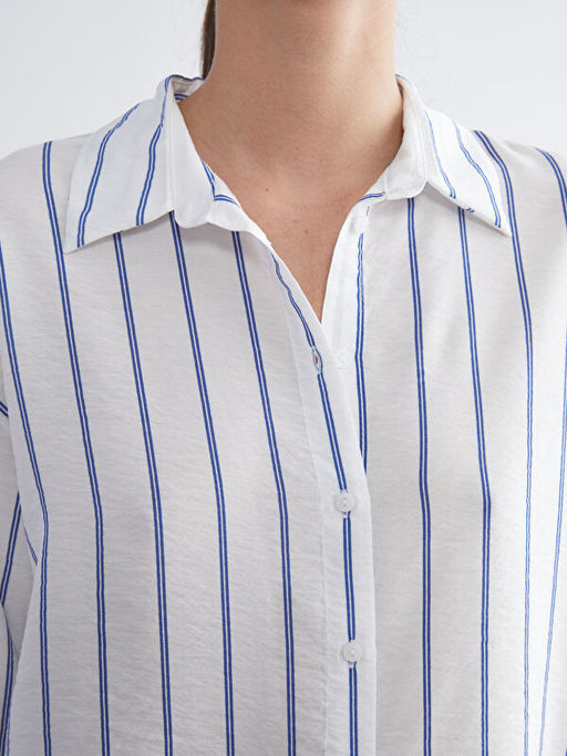 ?izgili Oversize Kad?n G?mlek