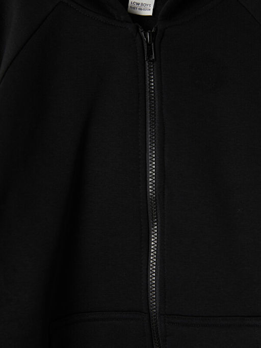 Kap??onlu Erkek ?ocuk Kal?n Fermuarl? Sweatshirt