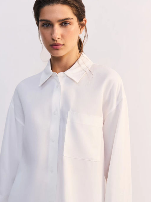 Льняная блуза свободного кроя ZR2605012008-2 / Zarina