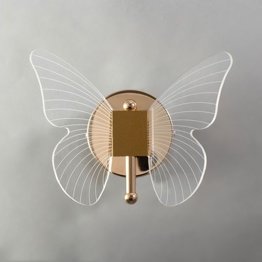 Бра «Бабочка» LED 12 Вт 3000К золото 23×17.5×11 см