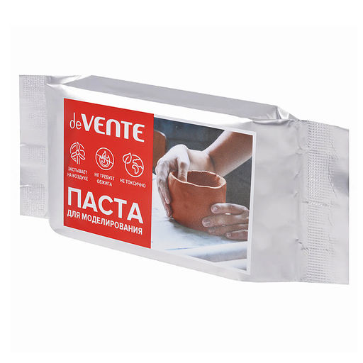 Паста для моделирования терракотовая, 500 грамм, самозатвердевающая на воздухе