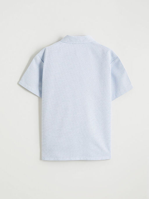 Dokulu K?sa Kollu Erkek ?ocuk G?mlek