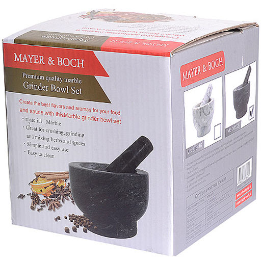 30632 Ступка с пестиком мрамор 300мл MB (х4) - Mayer&boch фото 3