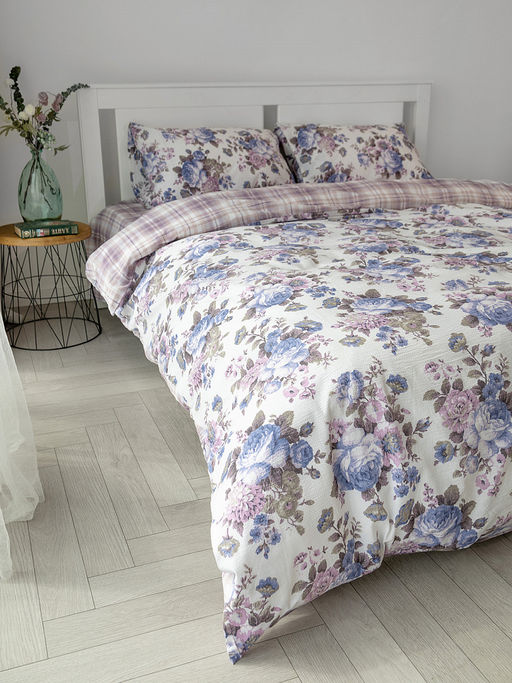 Комплект постельного белья 2-спальный фиолетовый бязь - Denastia фото 4