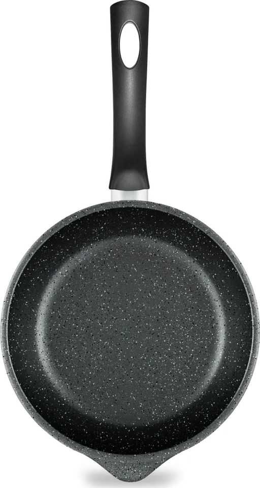 Сковорода Готовить легко stone, несъемная ручка, 18 см - Нева металл посуда фото 3