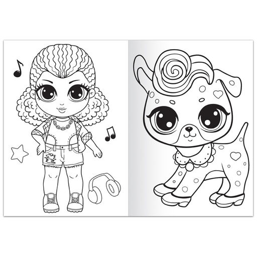 Раскраска Стильные девчонки, 68 стр., формат А4 - Буква-ленд фото 4
