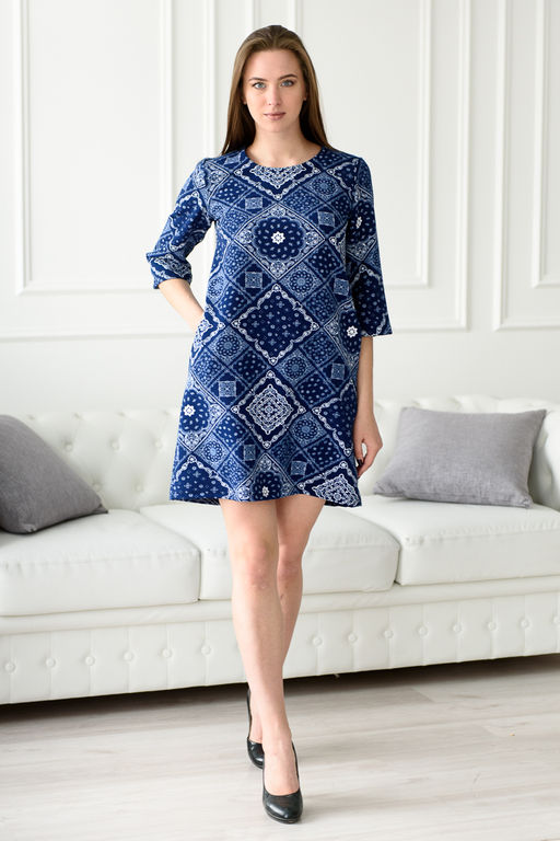 Платье женское из барби Амалия орнамент