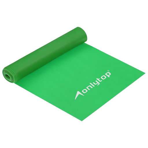 Эспандер ленточный для фитнеса ONLYTOP, 150×15×0.03 см, 5 кг, цвета МИКС