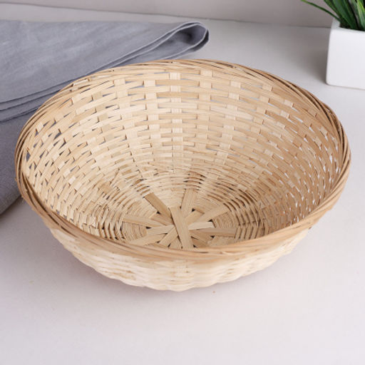 Корзина плетеная 26x8 / GN295-3 /уп 400/без ручек - ГалеонТрейд фото 3