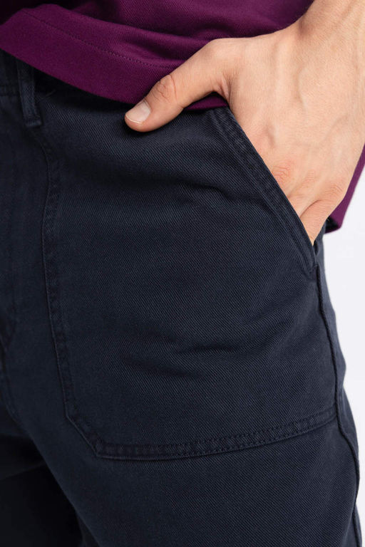 Мешковатые прямые брюки из габардина прямого кроя - Defacto фото 5