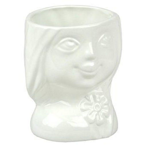 Кашпо Девочка 0,39л d8 белая (уп.5) - Сады аурики фото 2