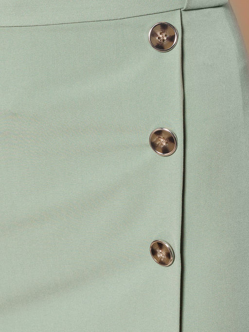 Двубортная юбка-карандаш с одной шлицей - Vilatte фото 4