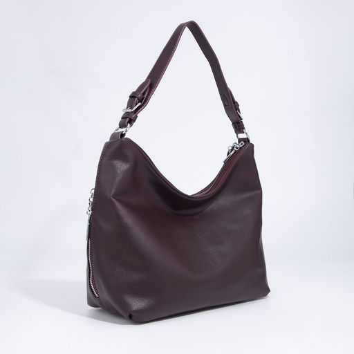 Сумка-мешок на молнии, цвет бордовый - Simaland фото 3