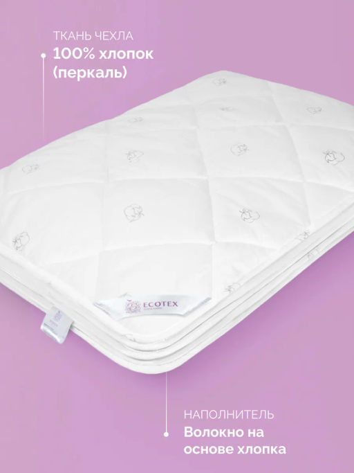 -30% Одеяло всесезонное 172*205 Коттон Premium - Ecotex фото 2