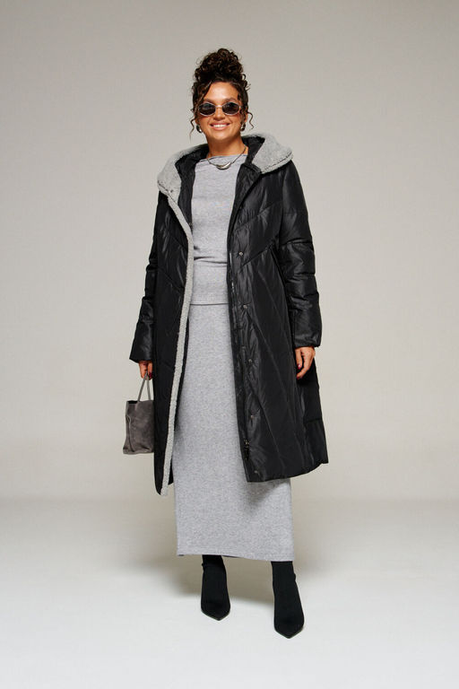 Пальто Beautiful Free 8017 черный