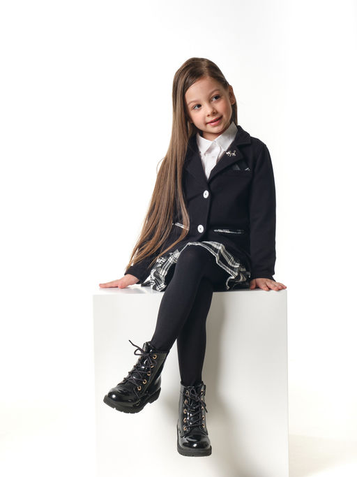 Комплект (кардиган+юбка) UD 7056/7057 черный - Mini maxi фото 5