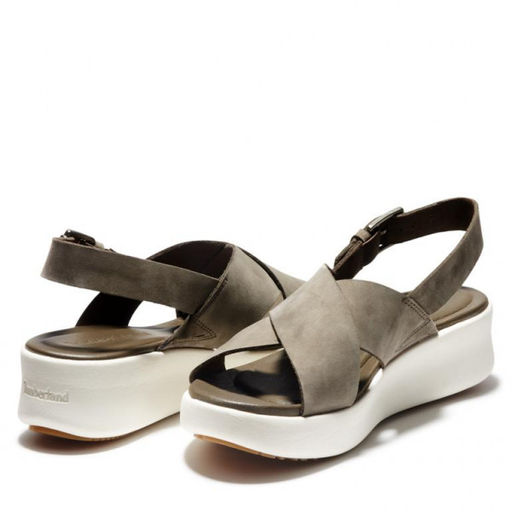 Женские сандалии Timberland Los Angeles Wind Slingback оливковые фото 3