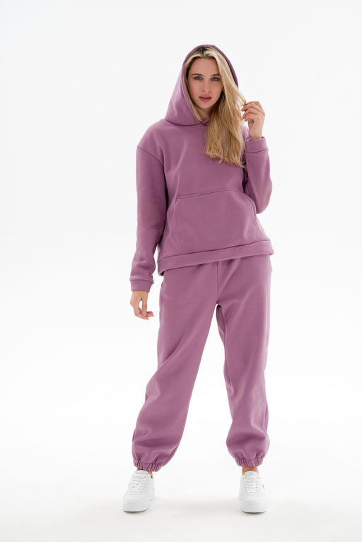 Костюм женский из футера 3х нит.начес Вектор глициния - Амадэль фото 14