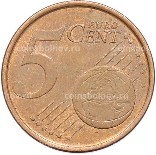 Монета 5 евроцентов 2000 года Испания