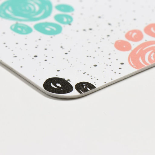 Коврик под миску Пижон с нескользящим основанием 43 х 28 см Лапки  фото 4