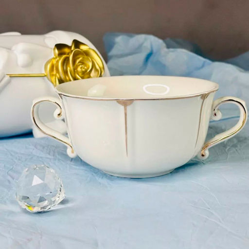 Бульонница 500 мл ЖЕМЧУГ в под.уп.(х24)Фарфор арт.102-035