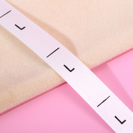 Цена за 2 шт. Размерник сатиновый, L, 1000 шт, 12 мм, 30 м, цвет белый - Арт узор фото 2