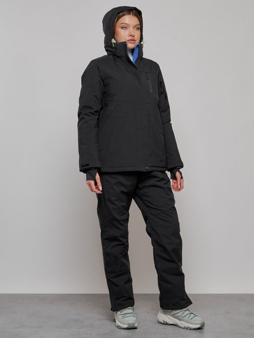 Горнолыжный костюм женский зимний черного цвета 005Ch - Chunmai фото 7