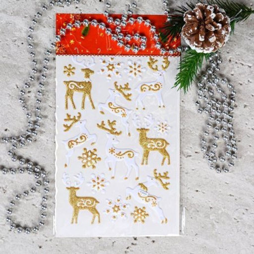 Наклейка новогодняя 25х14 Новый год / 610-276 /уп 12/600/ - Галеонтрейд фото 11