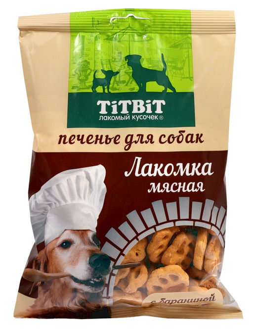 Печенье Лакомка мясная с бараниной для собак 25123