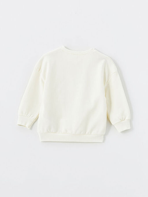 Bisiklet Yaka Uzun Kollu Bask?l? Erkek Bebek Sweatshirt - Waikiki фото 3